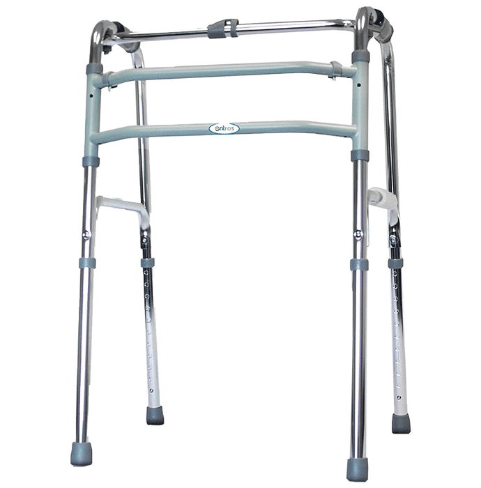 Entros KL915L Portable Light Weight Aluminium Height Adjustable Foldable Walker