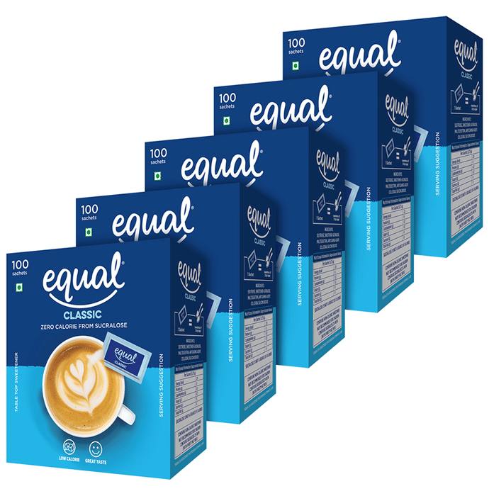 Equal Classic Zero Calorie from Sucralose Sachet (100 Each)