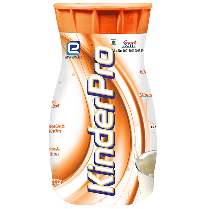 Evexia KinderPro with Bacopa Monnieri & Omega 3 | For Children's Gut Health, Growth & Immunity | Flavour Vanilla Powder