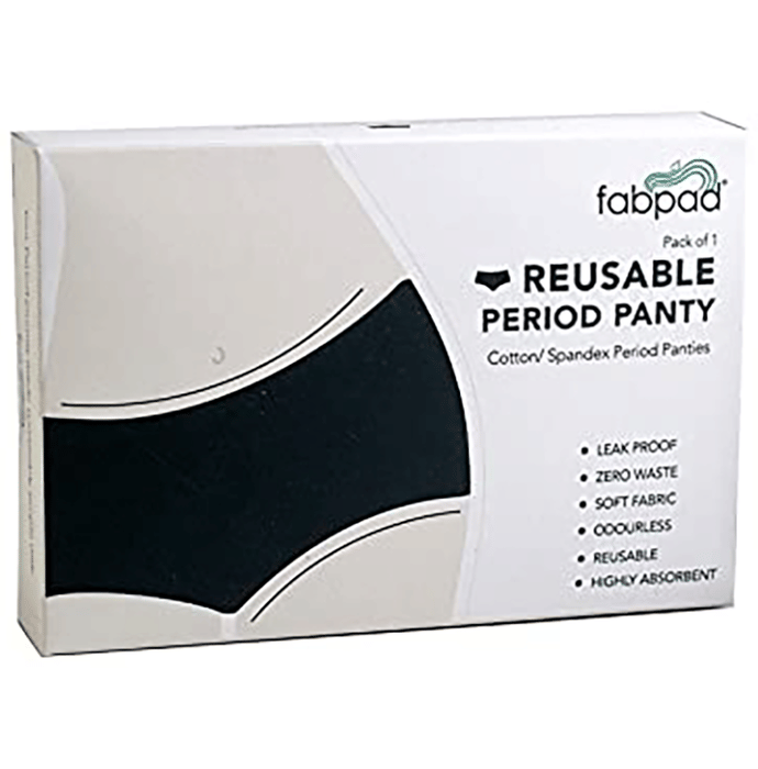 Fabpad Reusable Period Panty Panty Navy Small
