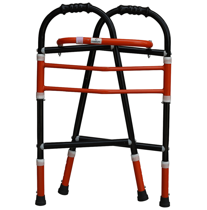 Fairbizps Folding Walker Orange & Black
