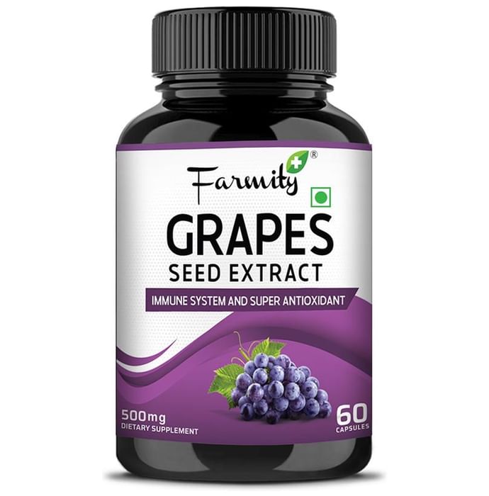 Farmity Grapes Seed Extract 500mg Capsule