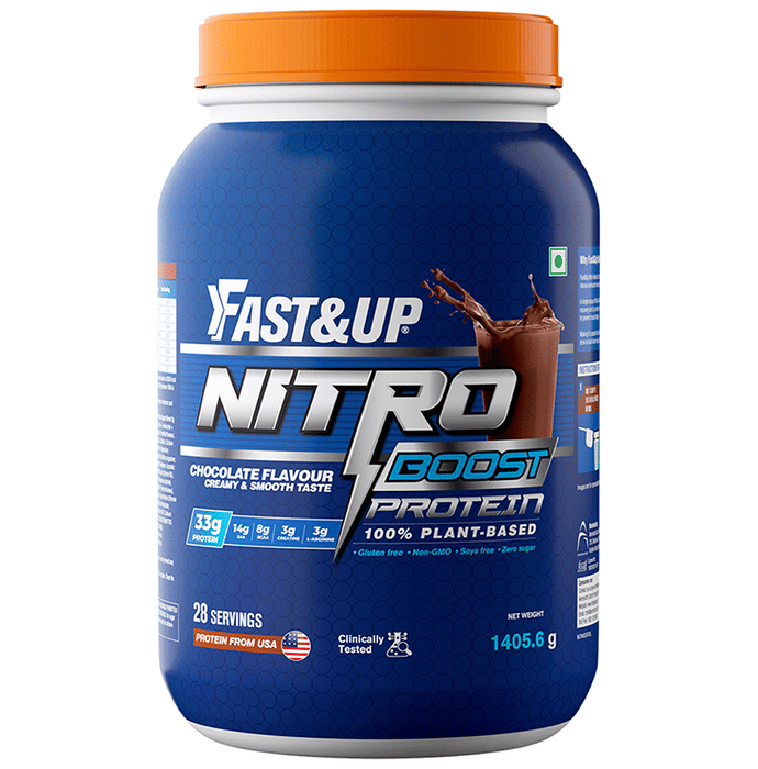 Fast&Up 100% Plant Based Nitro Boost Protein Chocolate