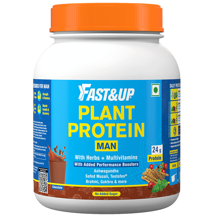 Fast&Up Plant Protein for Man with Herbs and Multivitamins Chocolate