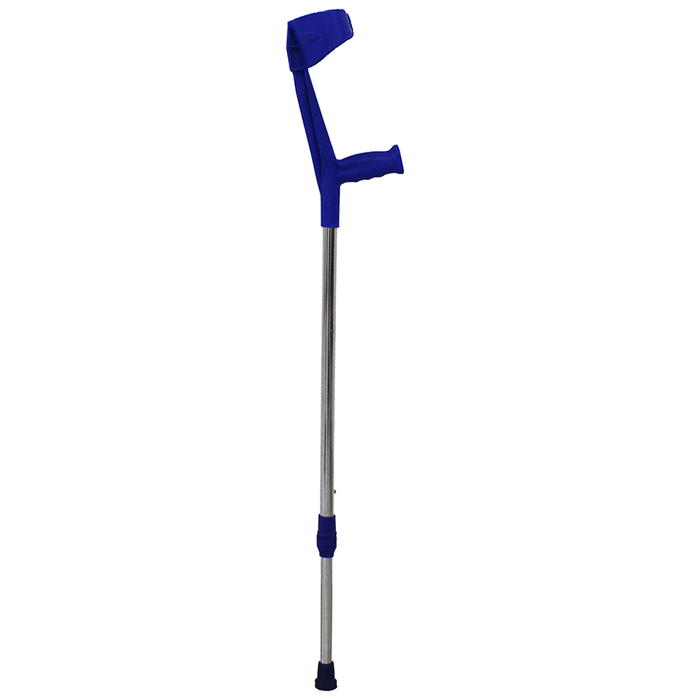 Fidelis Healthcare Adjustable Mild Steel Elbow Crutch Blue