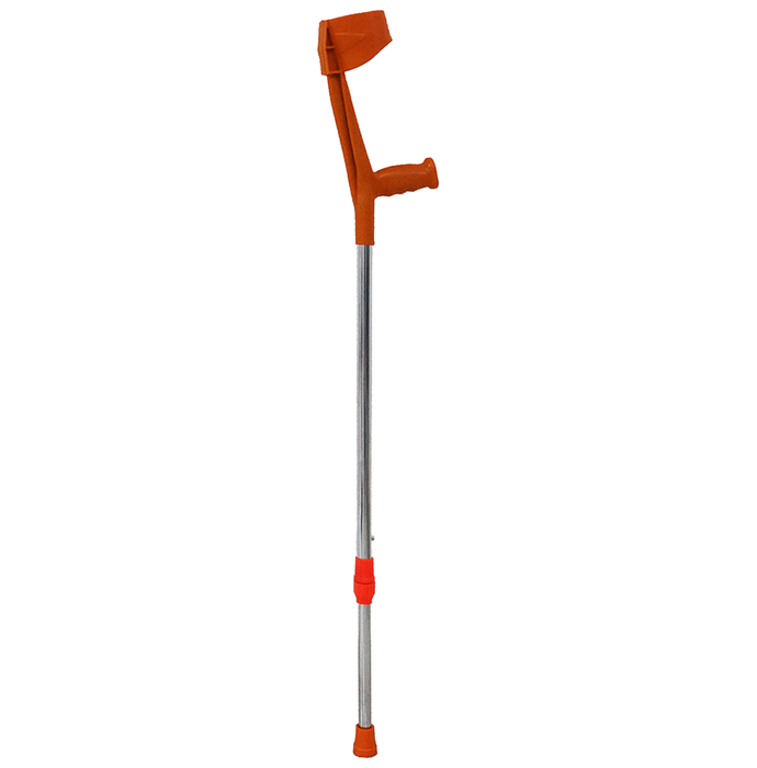 Fidelis Healthcare Adjustable Mild Steel Elbow Crutch Orange