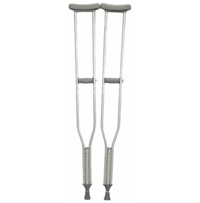 Fidelis Under Arm Crutches Heavy Weight Adjustable - Powder Coating White Aluminium