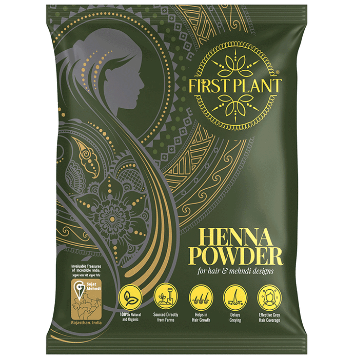 First Plant 100% Pure and Organic Henna Powder(75gm Each)