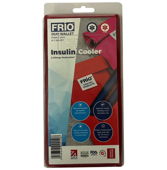 Frio Insulin Cooler & Allergy Medication Duo Wallet Red
