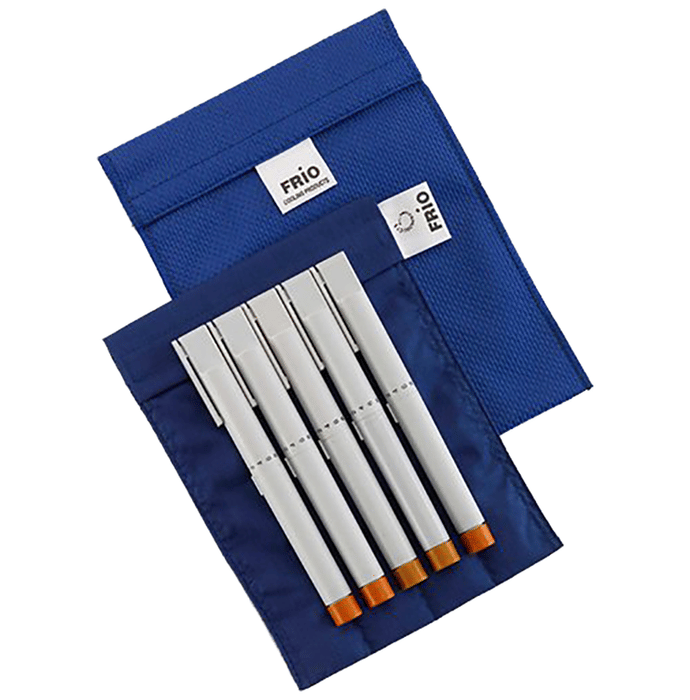 Frio Insulin Cooler & Allergy Medication Large Wallet Blue