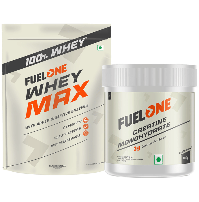Fuel One Combo Pack of Whey Max Mango Flavour (1 kg) & Creatine Monohydrate (100gm)