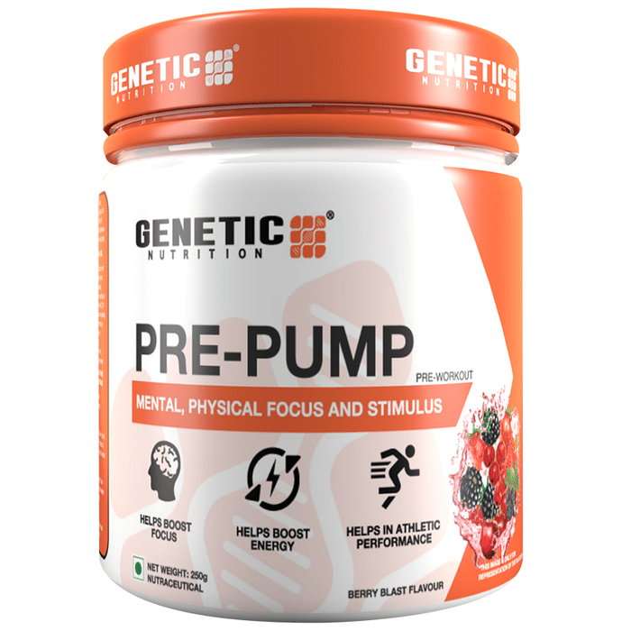 Genetic Nutrition Pre-Pump Workout Berry Blast