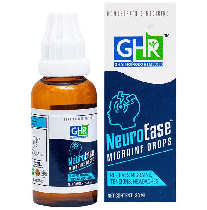 Ghai Homoeo Remedies Neuroease Migraine Drops