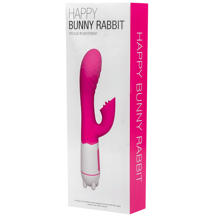 Gizmoswala Happy Bunny Rabbit Massager | Waterproof | Rechargeable | Electric Silicone with 7 Vibration Modes Pink