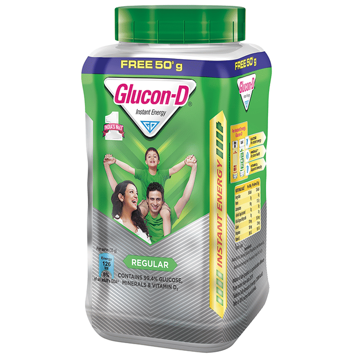 Glucon-D with Glucose, Calcium, Vitamin C & Sucrose | Nutrition Booster