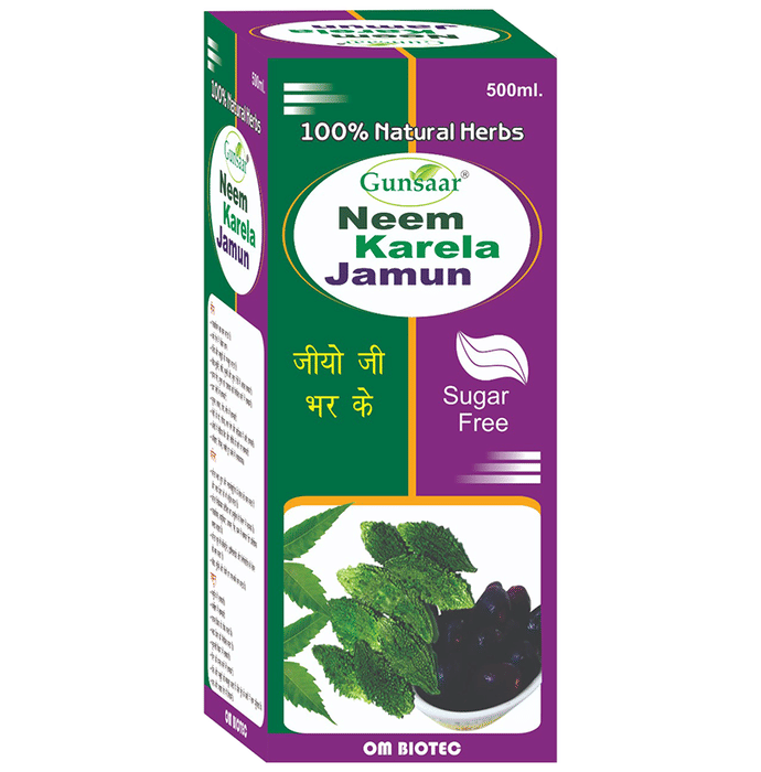 Gunsaar Neem Karela jamun Juice Sugar Free