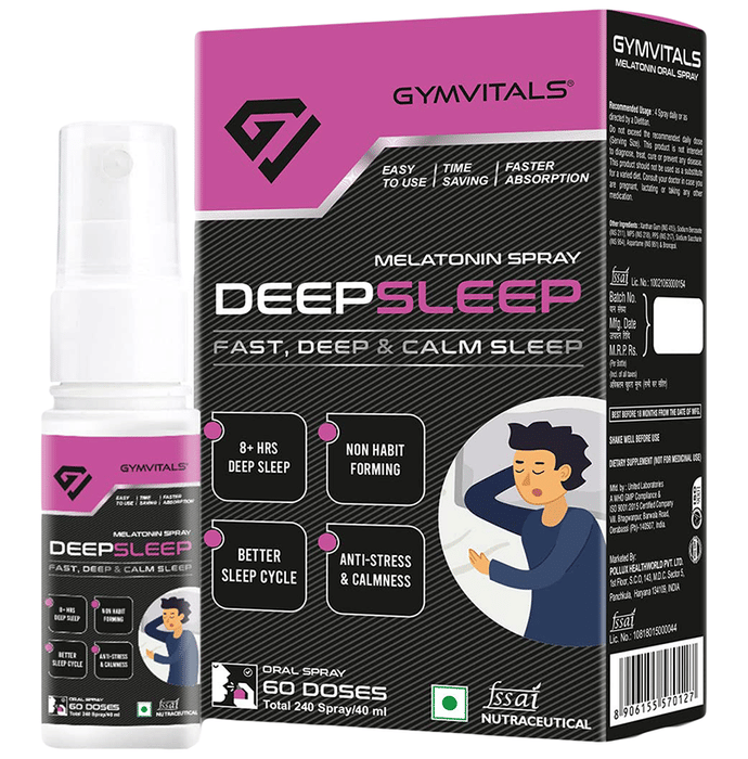 Gymvitals Deepsleep Melatonin Oral Spray