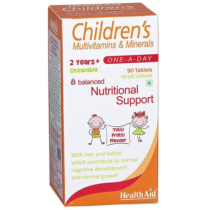 Healthaid Childrens Multivitamins & Minerals Chewable Tablet Tutti Frutti