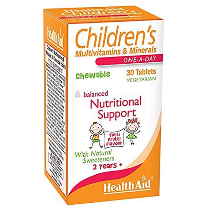 Healthaid Childrens Multivitamins & Minerals Chewable Tablet Tutti Frutti