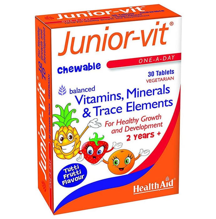 Healthaid Junior-Vit Vitamins, Minerals & Trace Elements Tutti Frutti Tablet