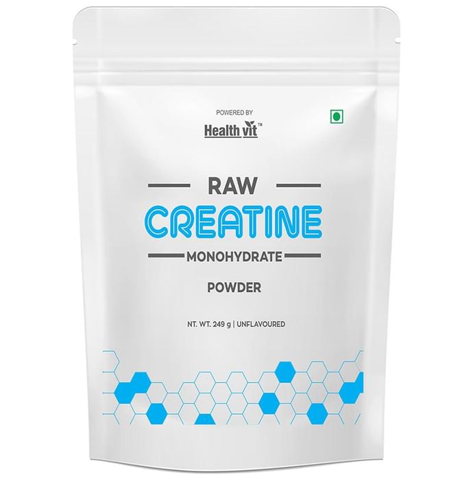 HealthVit Raw Creatine Monohydrate Powder Unflavoured
