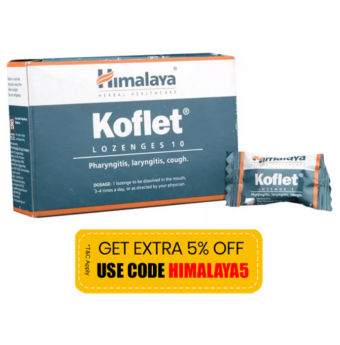 Himalaya Koflet Cough Lozenges| Soothes Sore Throat| Relieves Cough |