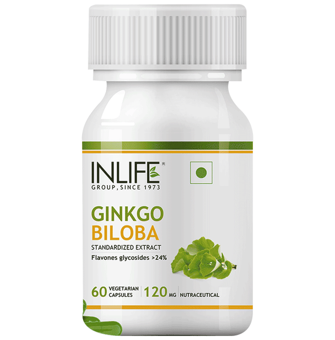 Inlife Ginkgo Biloba Extract 120mg Vegetarian Capsule Vegicap