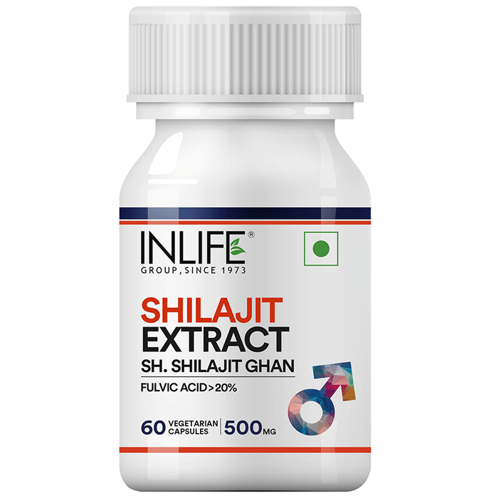 Inlife Shilajit Extract 500mg Capsule