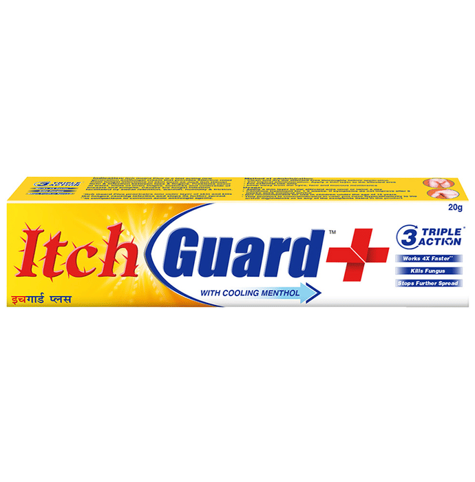 Itch Guard Plus Cream with Cooling Menthol | Triple Action Formula