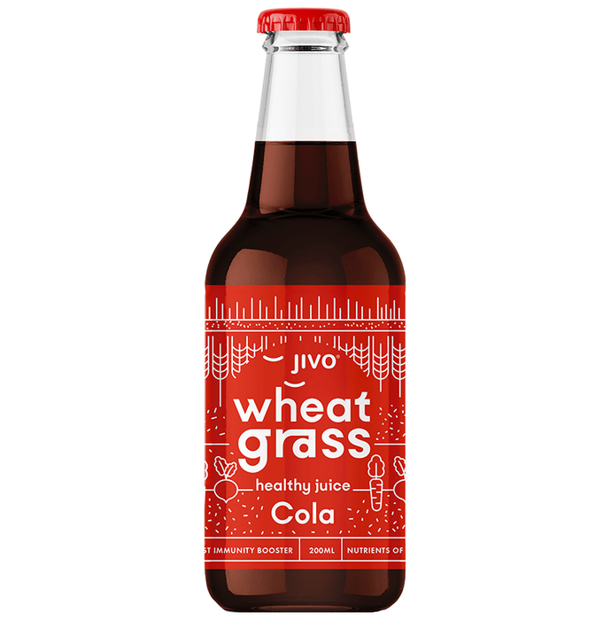 Jivo Wheat Grass Healthy Juice (200ml Each) Cola