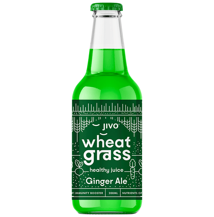 Jivo Wheat Grass Healthy Juice (200ml Each) Ginger Ale