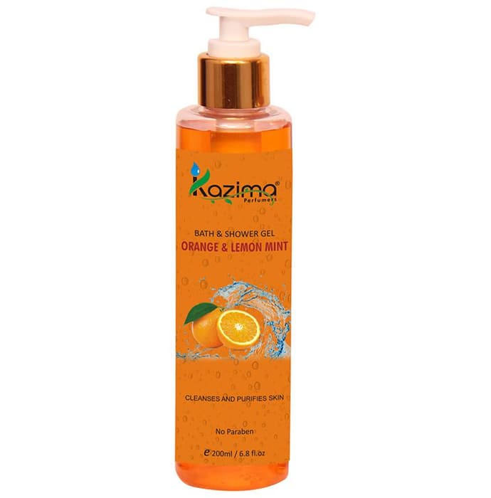 Kazima Orange & Lemon Mint Bath & Shower Gel