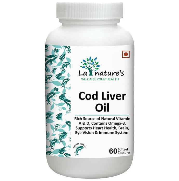 La Nature's Cod Liver Oil Softgel Capsules