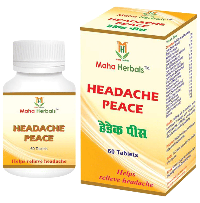 Maha Herbals Headache Peace Tablet