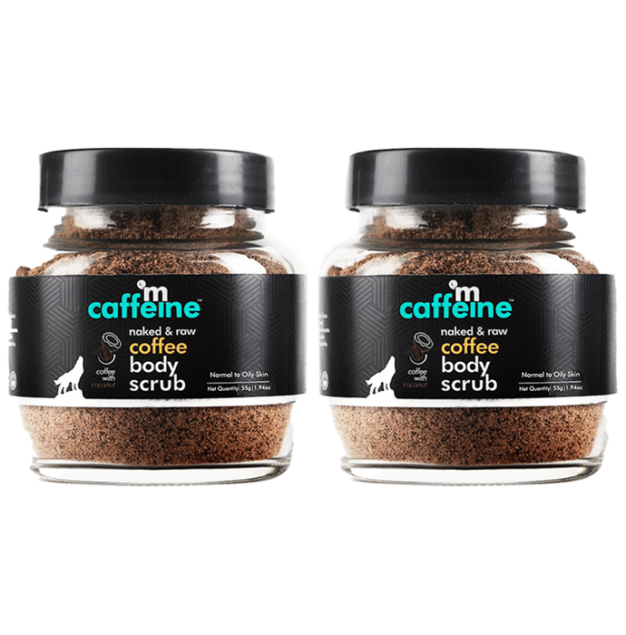 mCaffeine Naked & Raw Coffee Body Scrub (Each 55g)