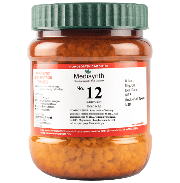 Medisynth Bio-chemic Combination No.12 Headache
