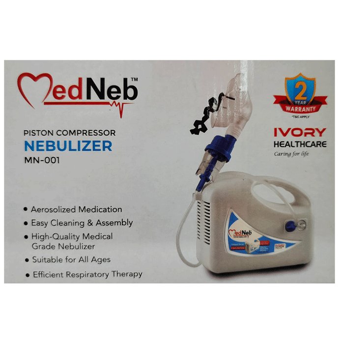 Medneb MN 001 Piston Compressor Nebulizer White