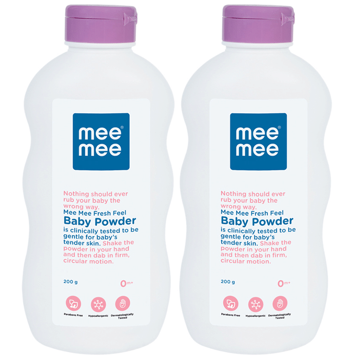 Mee Mee Fresh Feel Baby Powder (500gm Each)