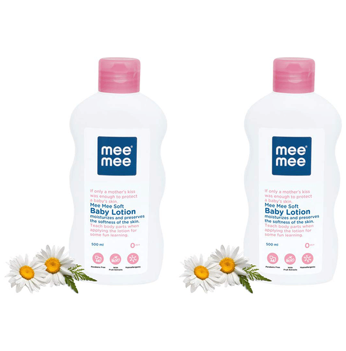 Mee Mee Soft Baby Lotion with Fruit Extract (500ml Each)