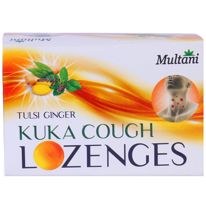 Multani Kuka Cough Lozenges (6 Each) Tulsi Ginger