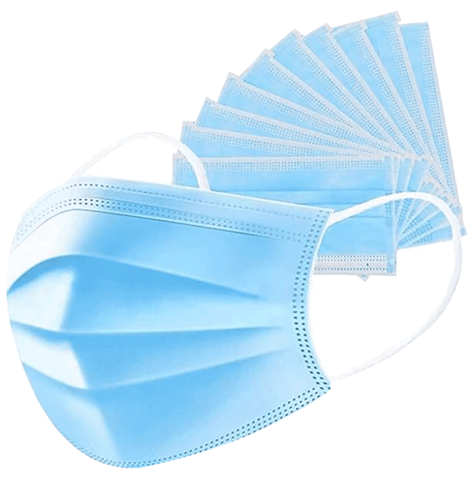 Multicure Disposable Face Mask of 3Ply With Nose Pin