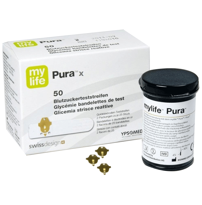 MyLife Pura X Blood Glucose Test Strip (Only Strip) | Diabetes Monitoring Devices