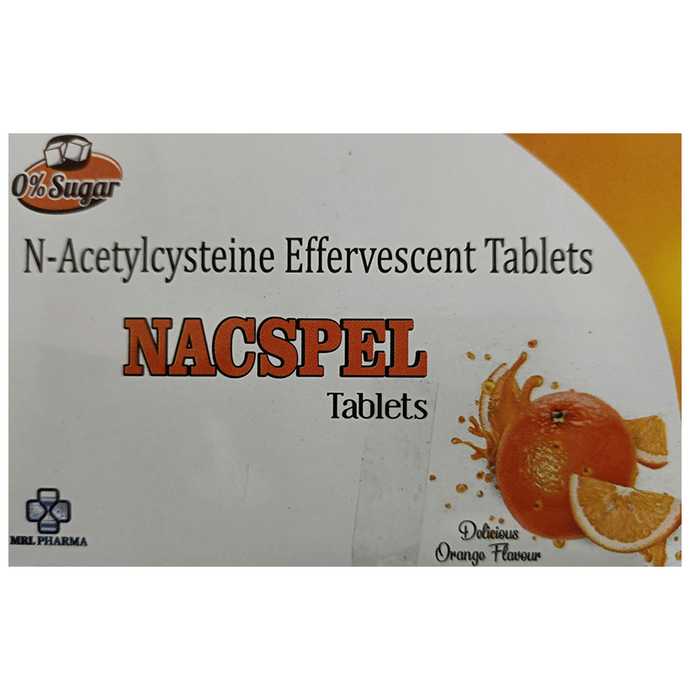 Nacspel Effervescent Tablet Orange Sugar Free