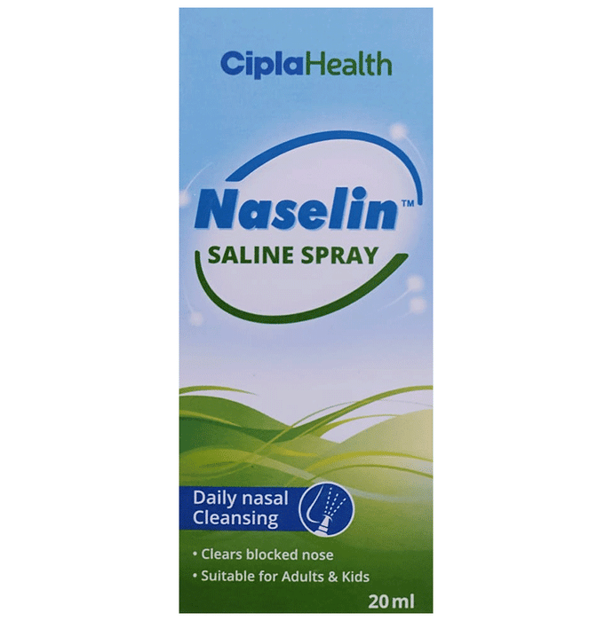 Naselin Saline Nasal Cleaning Spray for Adults & Kids | Clears Blocked Nose