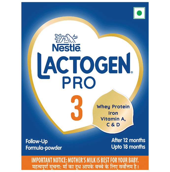 Nestle Lactogen Pro 3, Follow-Up Formula Powder, After 12 Months Up To 18 Months | Powder Refill