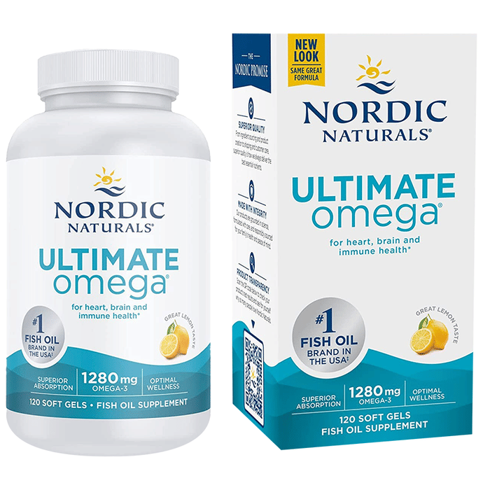Nordic Naturals Ultimate Omega 1000mg Softgel Lemon