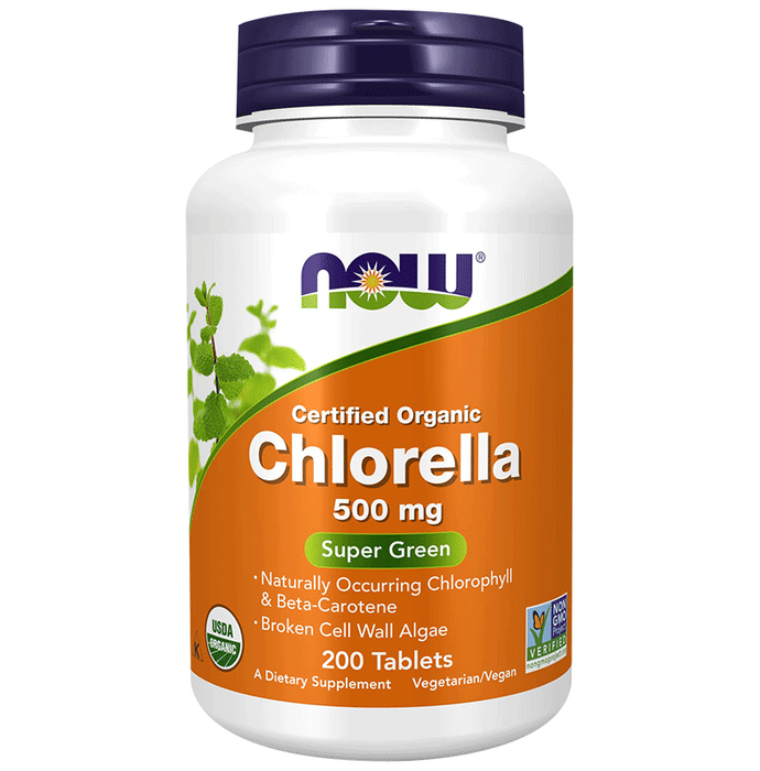 Now Chlorella 500mg Tablet