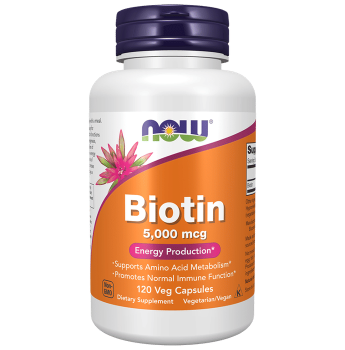 Now Foods Biotin 5000mcg Veg Capsule