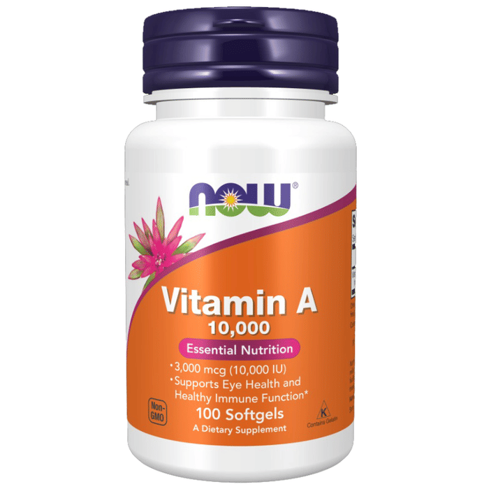 Now Vitamin A 10000 IU Softgels