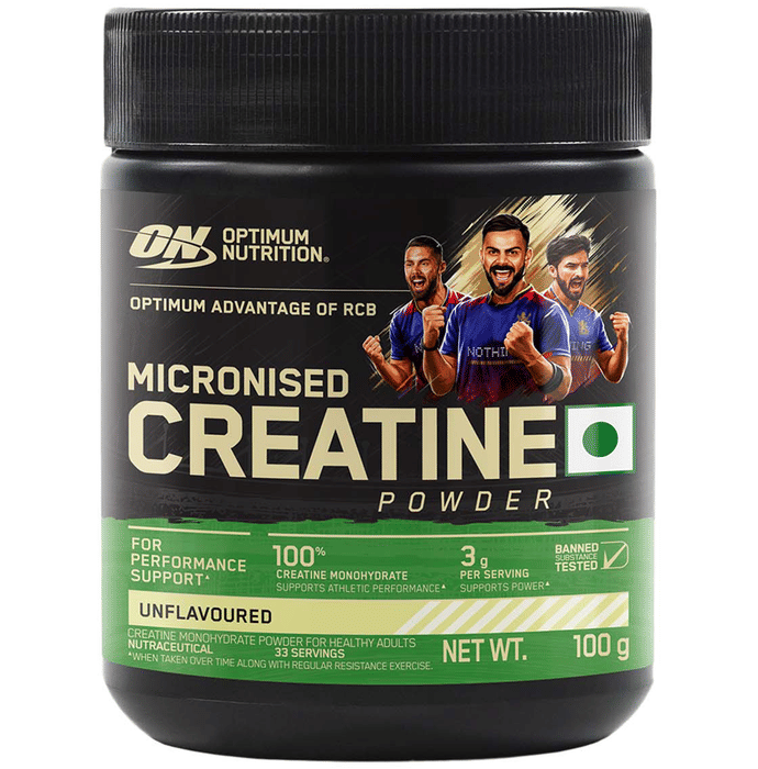Optimum Nutrition (ON) Micronised Creatine Monohydrate for Performance Support | Unflavoured